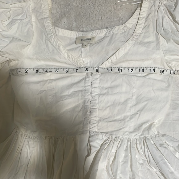 ISA ARFEN
Vera V-Neck Full-Sleeve Cotton Peplum Top uk size 8 $675 - Picture 11 of 13